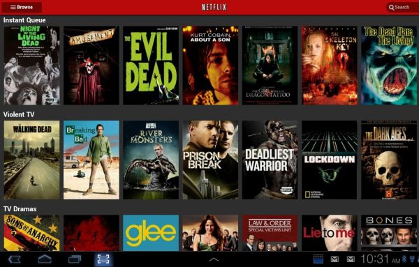 Netflix Android tablet