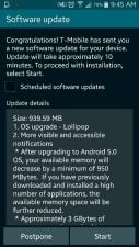 Galaxy S5 Lollipop upgrade