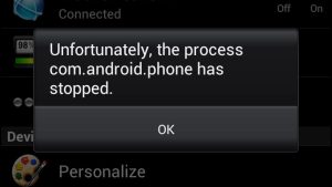 Fix Samsung Galaxy S5 “Unfortunately, the process com.android.phone has stopped” error
