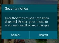 Samsung Galaxy S6 Edge Security Notice
