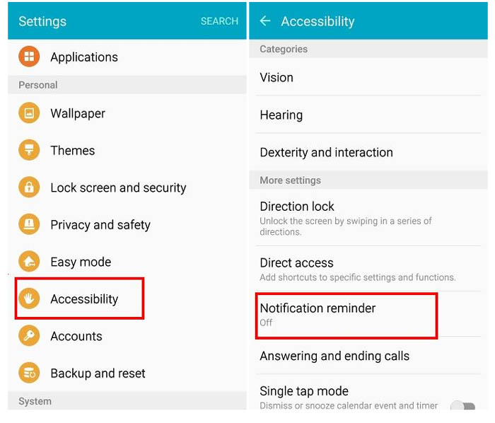 how to turn off email notifications on galaxy s6 edge