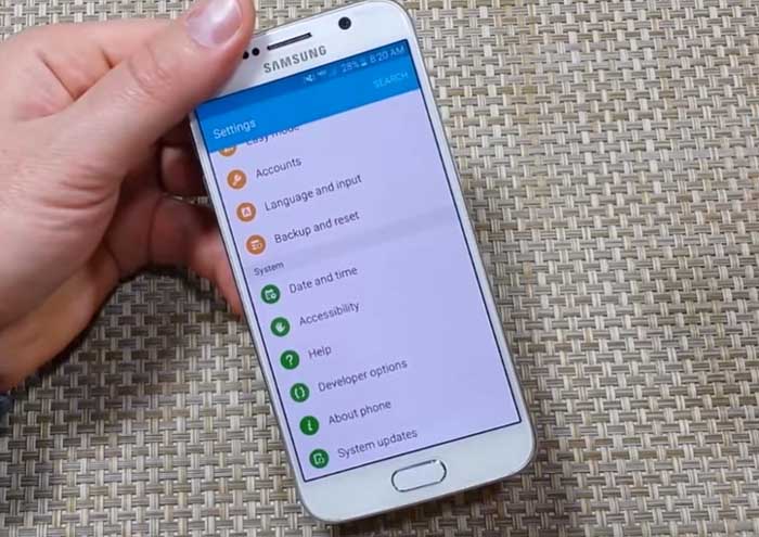 samsung galaxy s6 software update fail