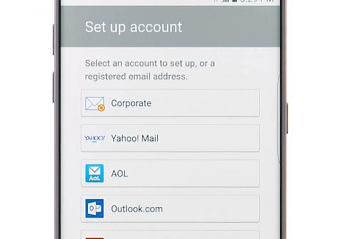 how to get outlook email on galaxy s7