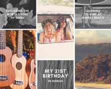 canva hawaii travel photo collage