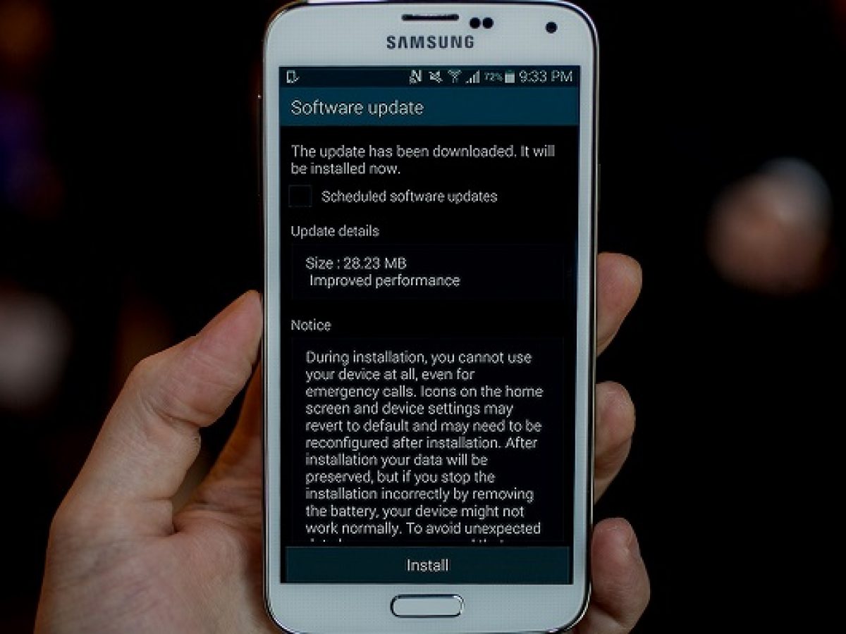 Samsung Galaxy S5 Latest Updates Have Already Been Installed Issue