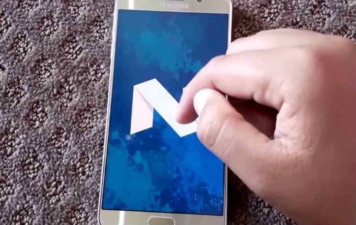 Samsung Galaxy Note 5 Android Nougat update