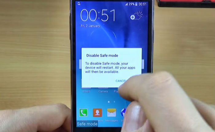 Samsung Galaxy J5 enable safe mode
