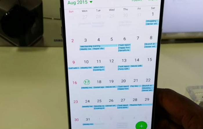 Samsung Galaxy Note 5 Calendar Storage has stopped