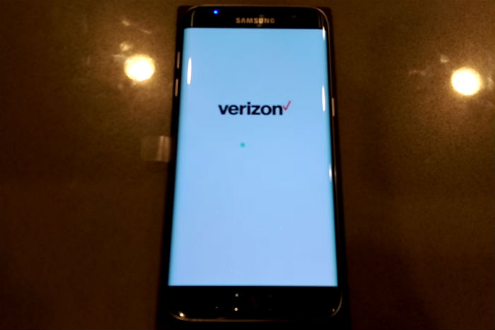 Samsung Galaxy S7 Edge stuck on Verizon screen
