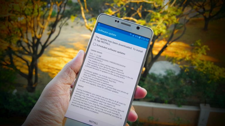 Galaxy Note 5 keeps getting notification to download system update, other issues