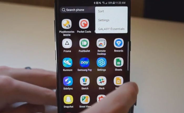 Samsung Galaxy S8 Plus apps
