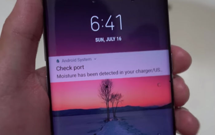 How to fix Samsung Galaxy S8 Plus moisture detected problem?