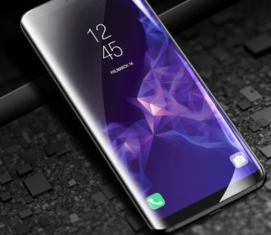 What needs to be done if Galaxy S9 screen turns black after accidental drop