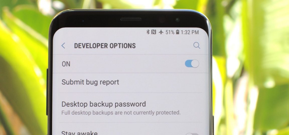developer options samsung s9