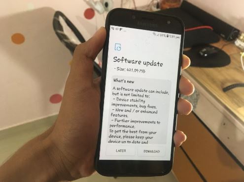 What to do if Galaxy J7 fails to install system update (Failed to update software error)