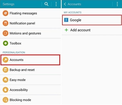How to remove Google account from phone