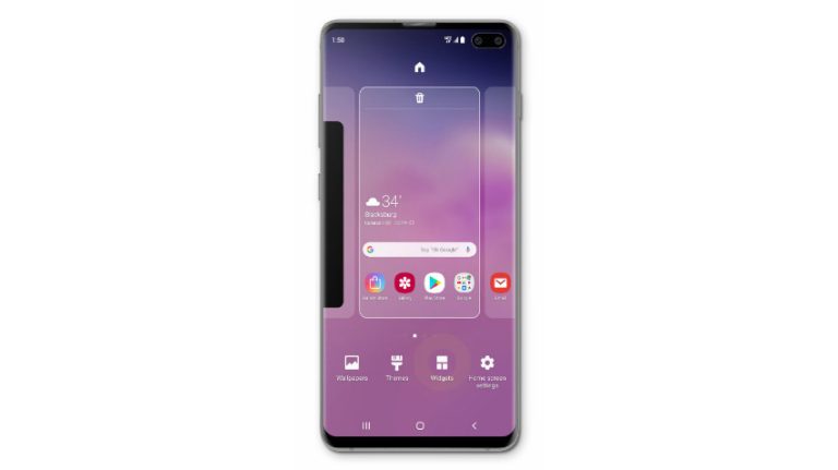How to add Apps and Widgets on Samsung Galaxy S10 Plus Home screen