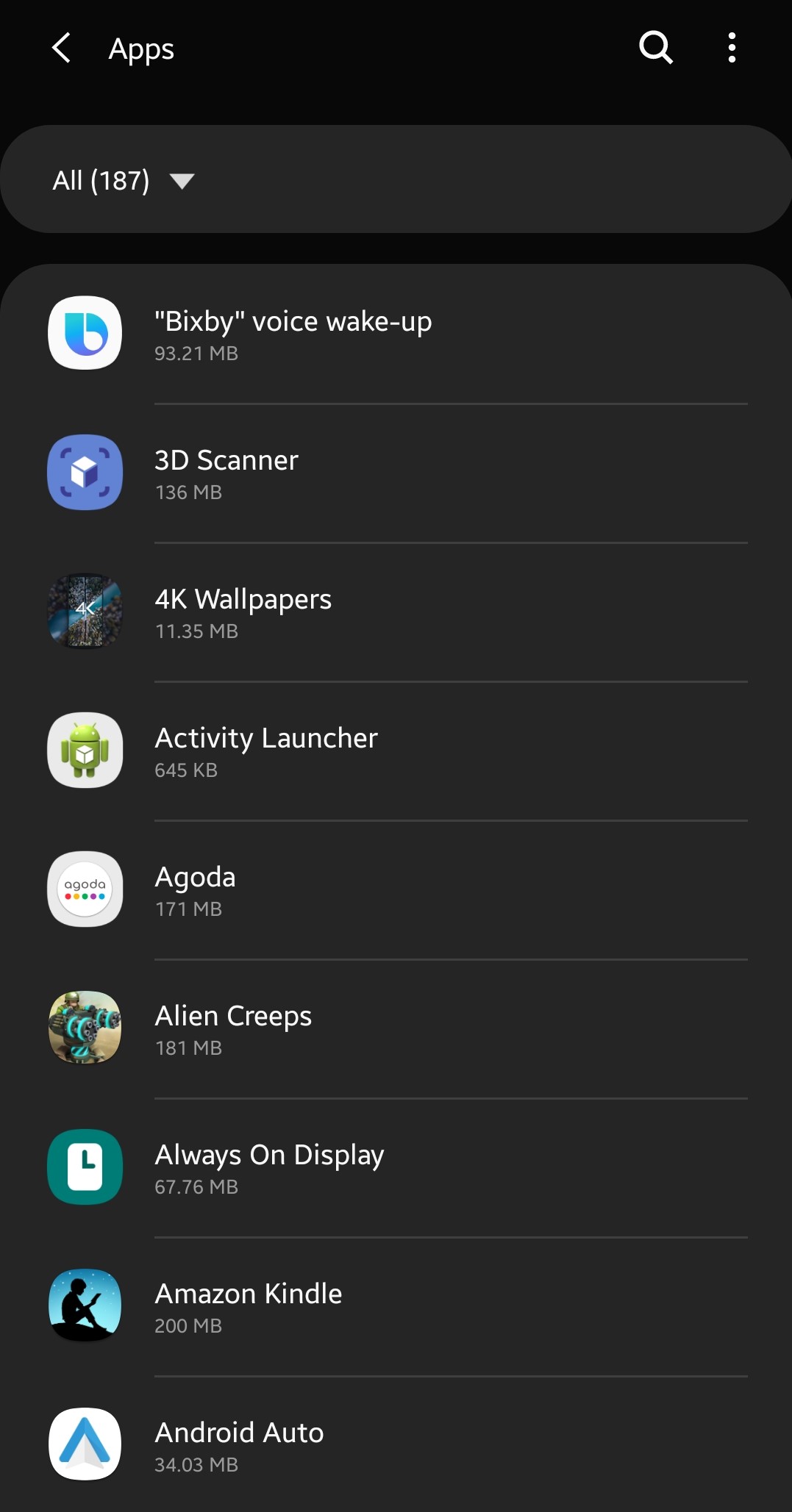 List of Apps