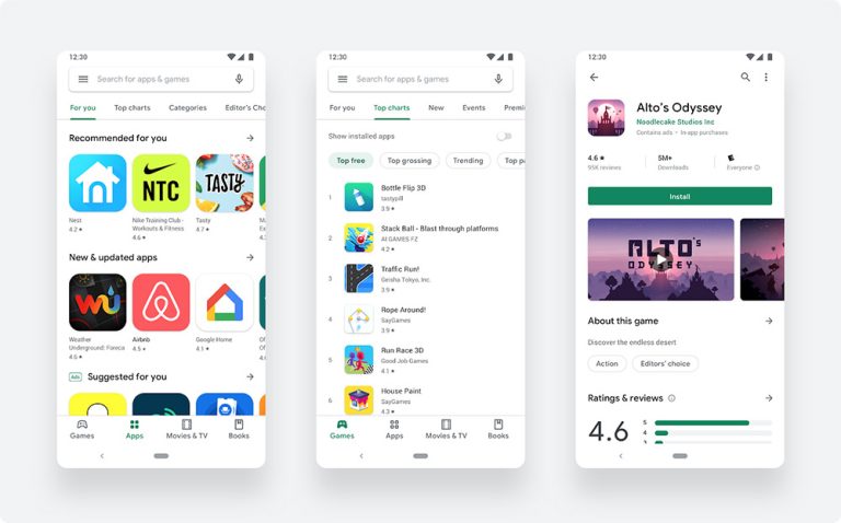Google Play Store Gets a Visual Refresh with Material Design Elements