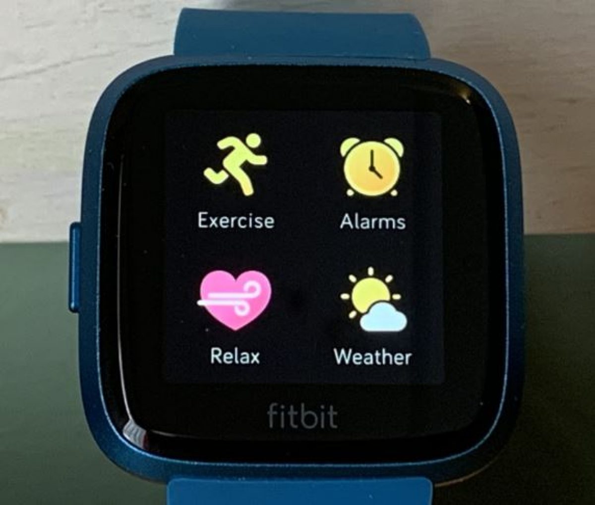 setting weather on fitbit versa