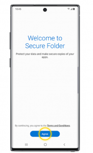 Galaxy Note10 Secure Folder
