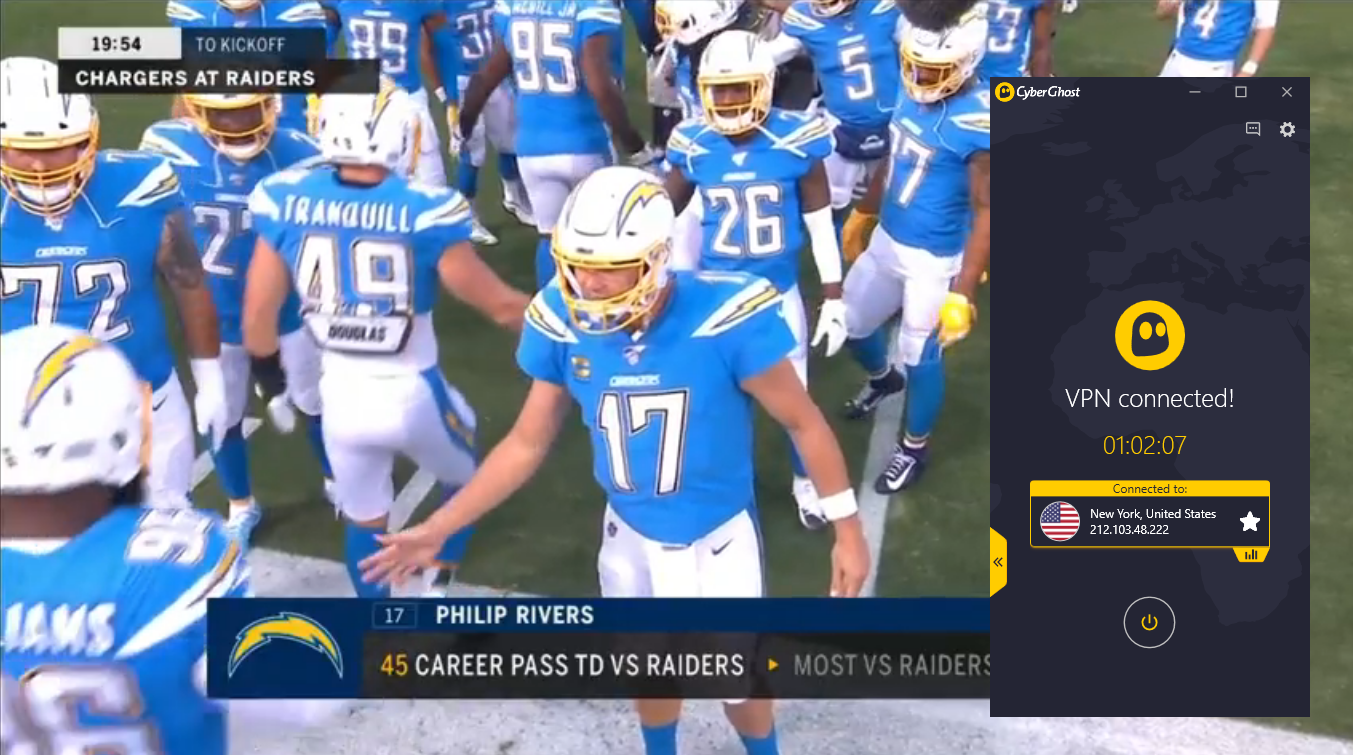 chargers vs raiders stream online abroad