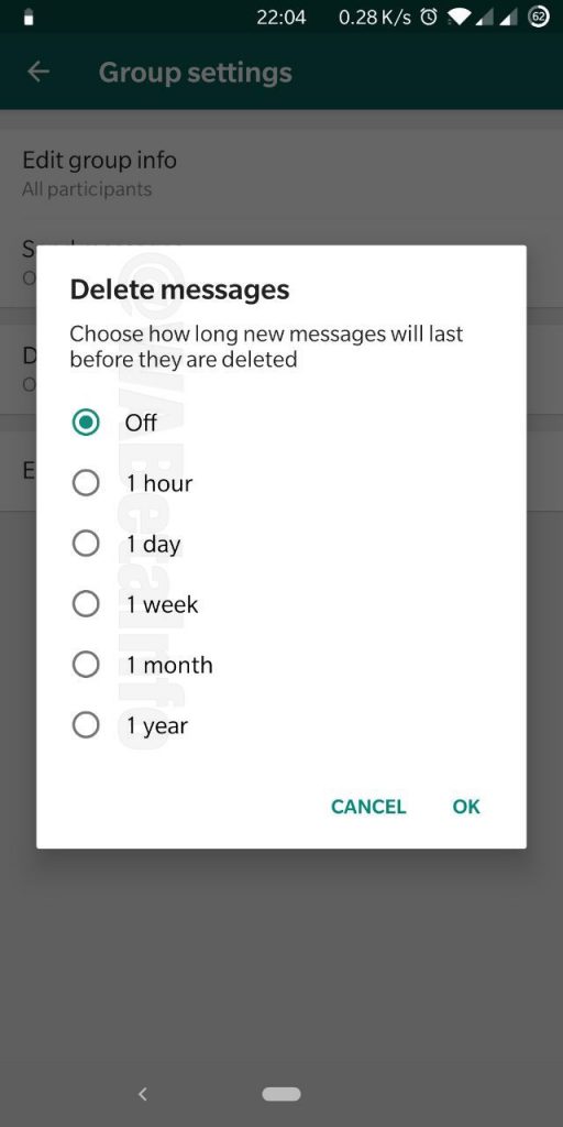 WhatsApp Delete Messages