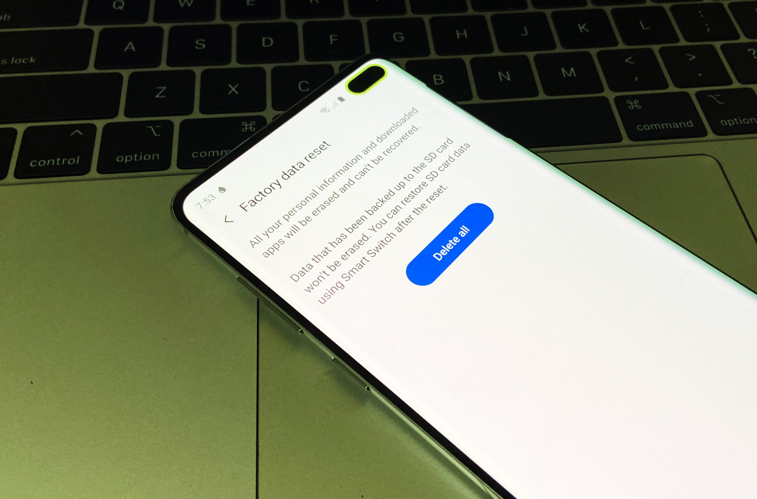 galaxy s10 won't charge factory reset