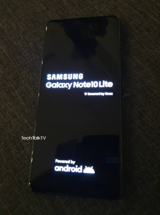 Live Images of the Galaxy Note 10 Lite Have Leaked