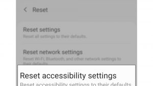 How To Reset Accessibility Settings On Galaxy S20
