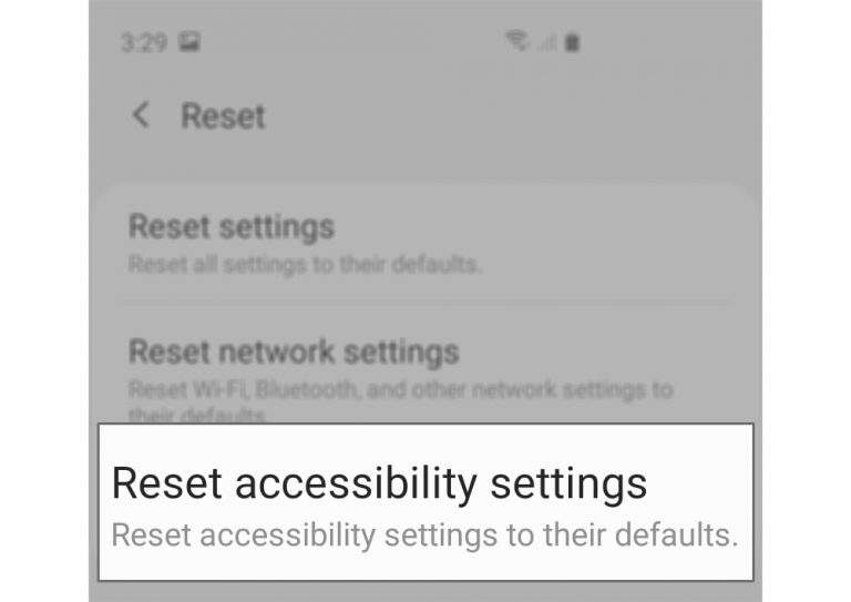 How To Reset Accessibility Settings On Galaxy S20