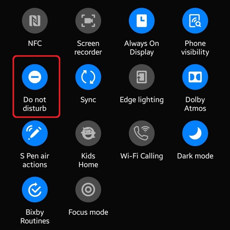 How To Turn On Do Not Disturb In Samsung