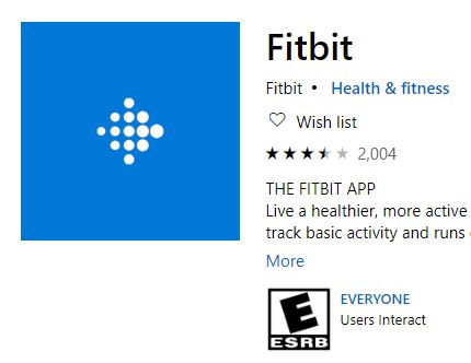 Fitbit in Microsoft Store 1