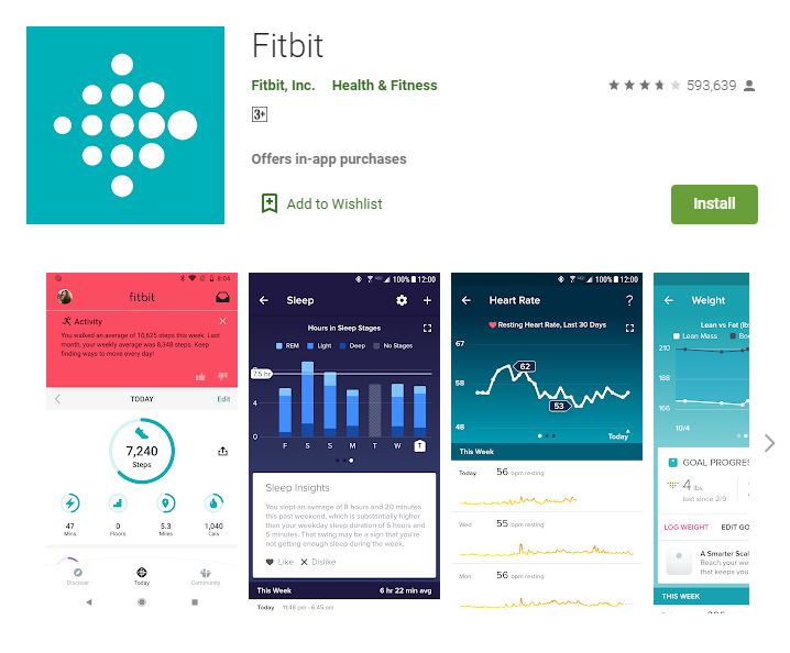 Fitbit in Play Store 1