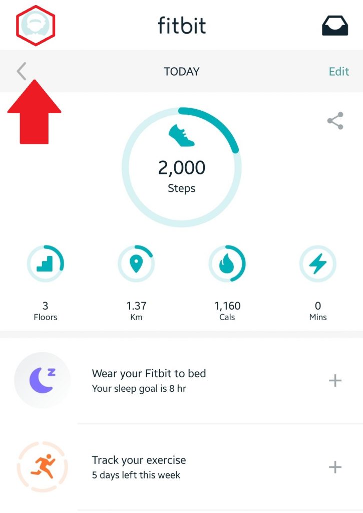 Fitbit profile icon