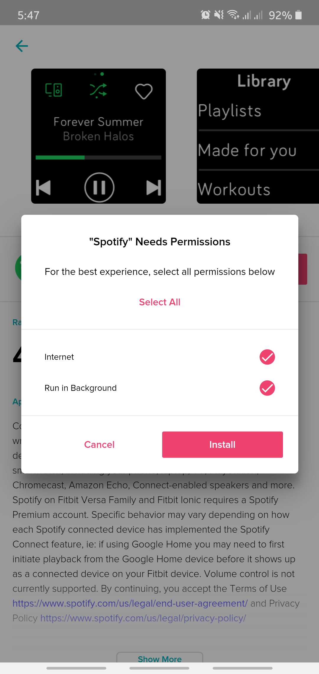contact spotify support page