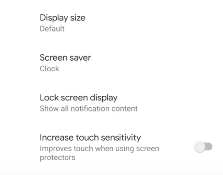 Pixel 4 Touch Sensitivity (XDA)