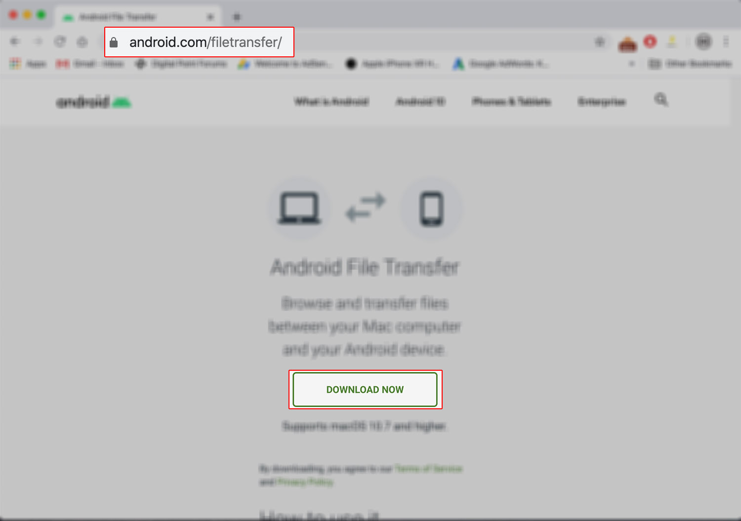 transfer files from galaxy s20 to mac aft