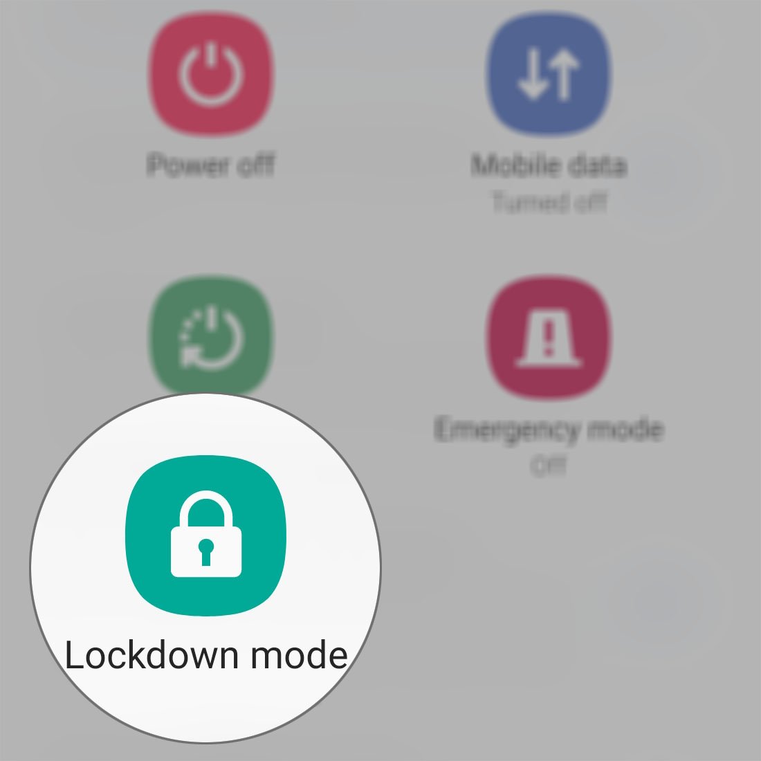 lockdown mode power option