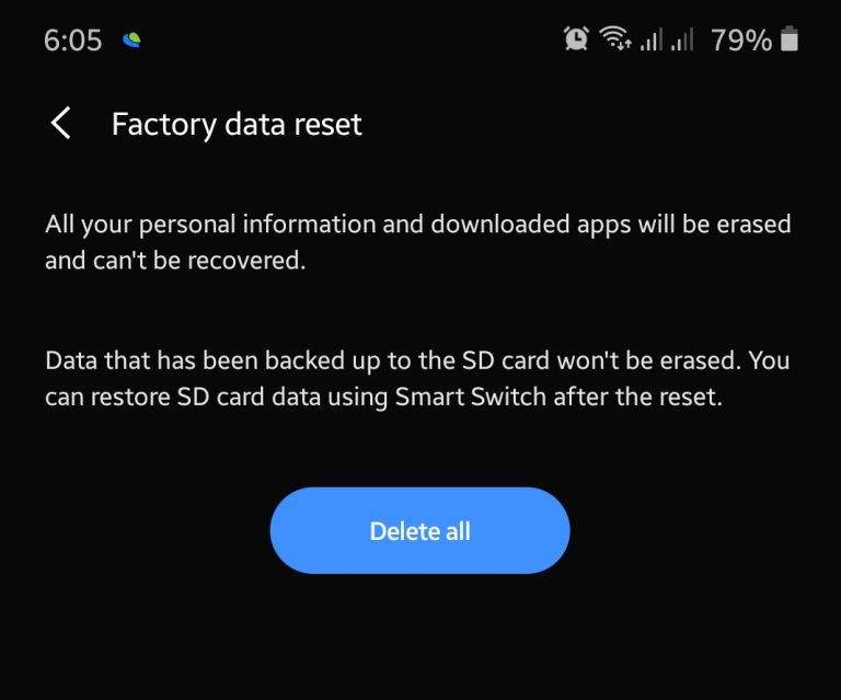 How To Factory Reset A Samsung Galaxy Phone