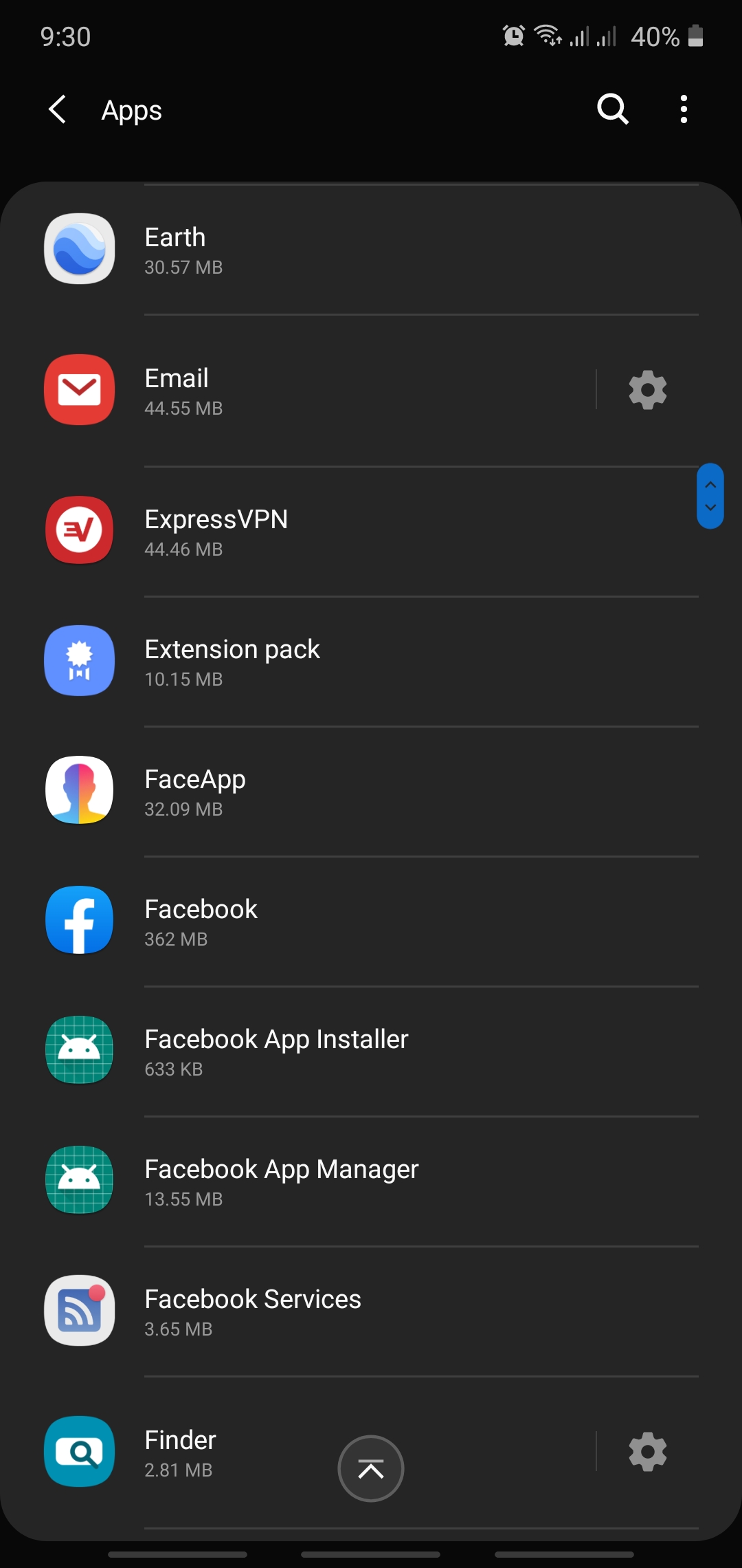List of apps 1