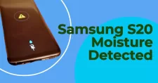 Samsung S20 Moisture Detected