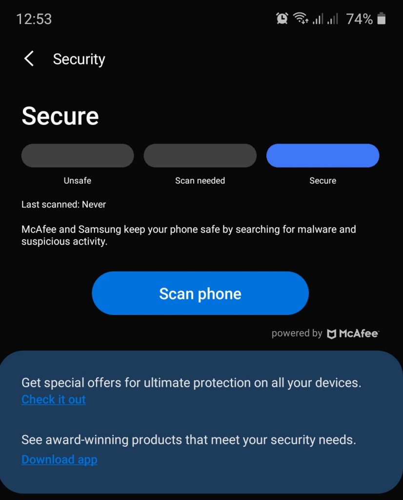 Samsung security