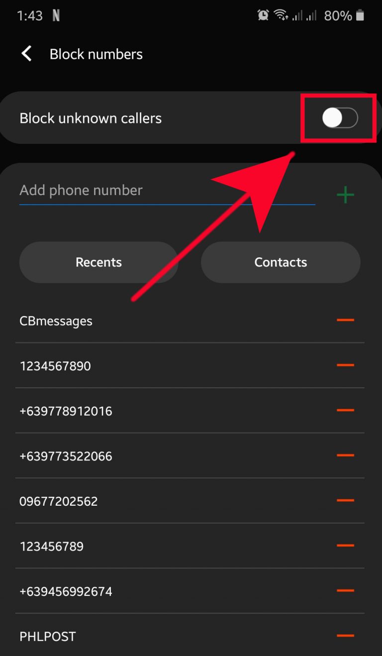 How To Block Unknown Numbers In Samsung Galaxy