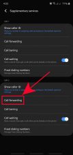 How to activate call forwarding in Samsung.