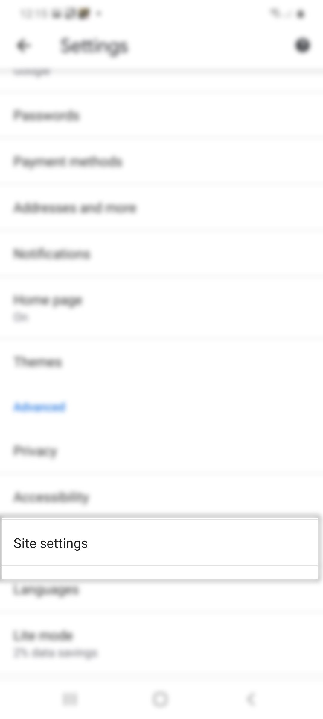 block third-party cookies on galaxy s20 chrome - Chrome site settings