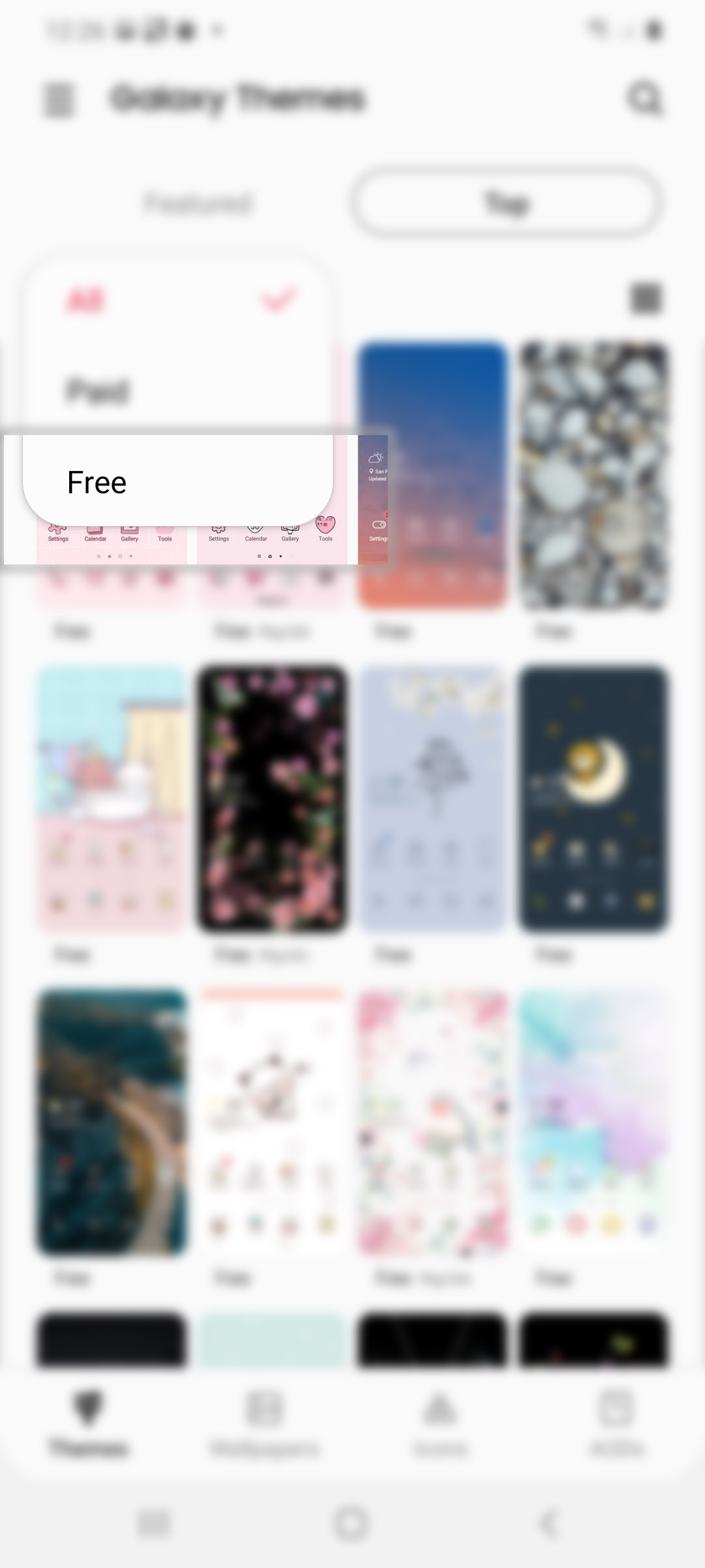 customize galaxy s20 themes - tap free themes