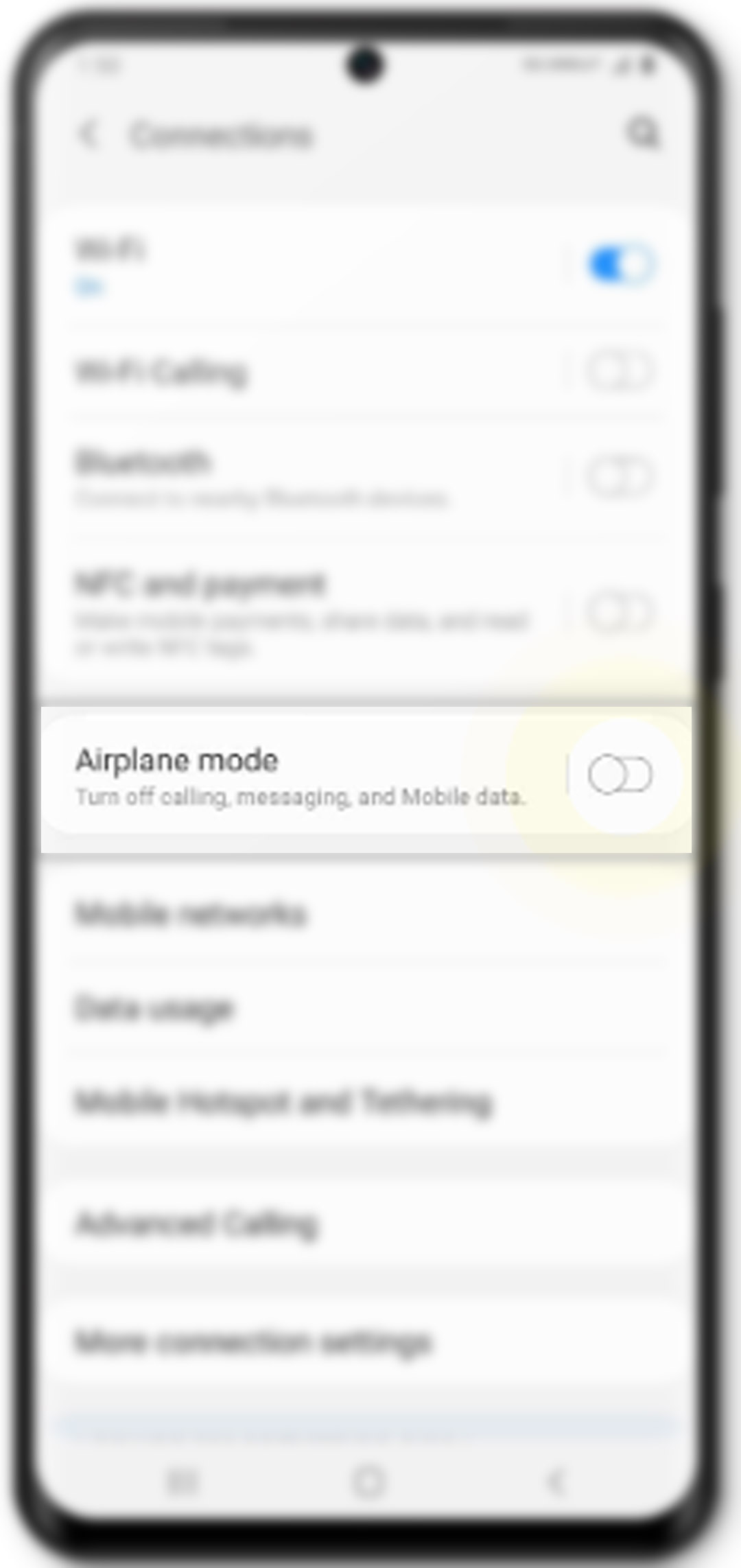 fix calls keep dropping on galaxy s20 - airplane mode trick