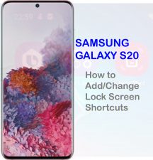 how to add and change lock screen shortcuts on galaxy s20