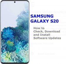how to check and install system updates on galaxy s20
